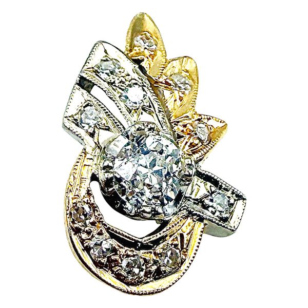 14 Karat Yellow and White Gold Vintage Diamond Fashion Pendant Forever Young Fine Jewelers St. George, UT