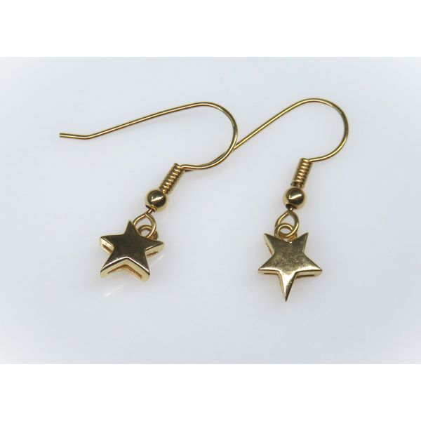 14 Karat Yellow Gold Dangle Star Fashion Earrings Forever Young Fine Jewelers St. George, UT