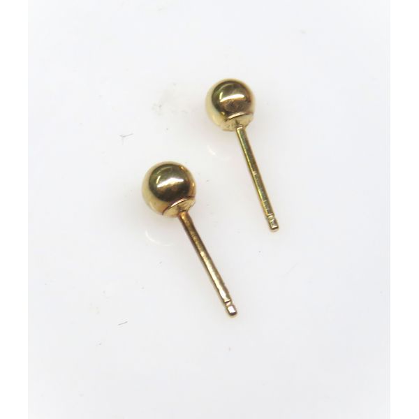 14 Karat Yellow Gold Estate 4 mm Round Ball Stud Earrings Forever Young Fine Jewelers St. George, UT