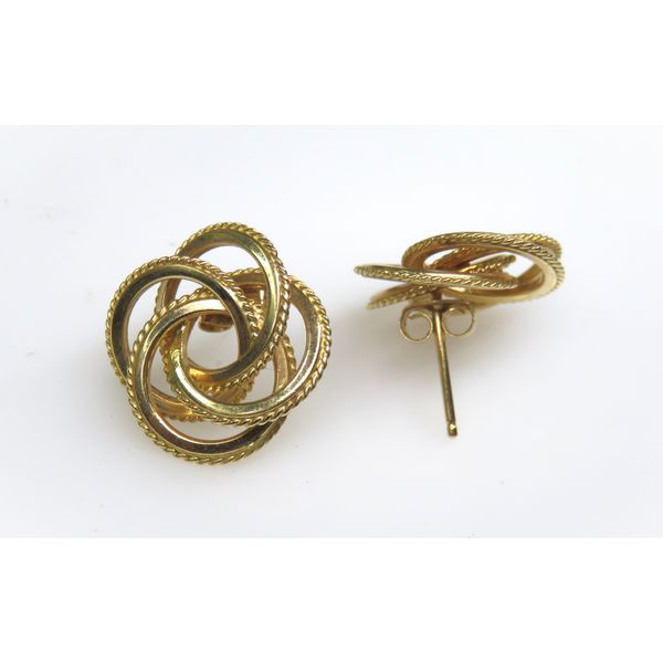 14 Karat Yellow Gold Estate Love Knot Fashion Earrings Forever Young Fine Jewelers St. George, UT