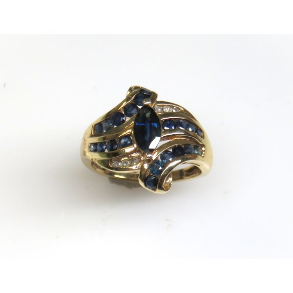 10 Karat Yellow Gold Estate Sapphire and Diamond Fashion Ring Forever Young Fine Jewelers St. George, UT