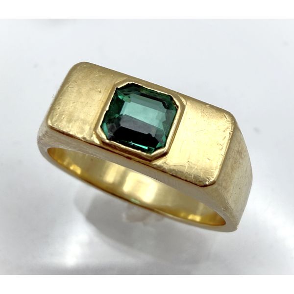 18 karat Yellow Gold Gent's Emerald Fashion Ring Forever Young Fine Jewelers St. George, UT