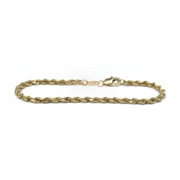 14 Karat Yellow Gold Estate Diamond Cut Rope Bracelet Forever Young Fine Jewelers St. George, UT