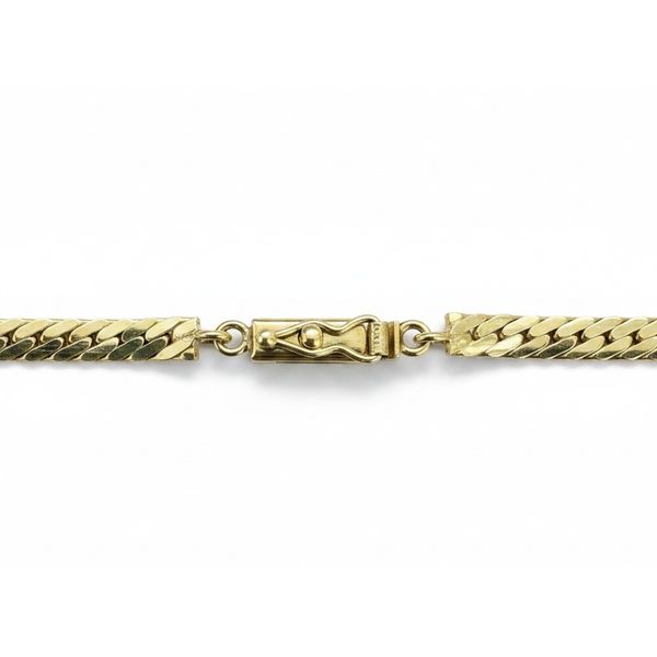 Estate 14 Karat Yellow Gold Flat Herringbone Link Chain Image 2 Forever Young Fine Jewelers St. George, UT