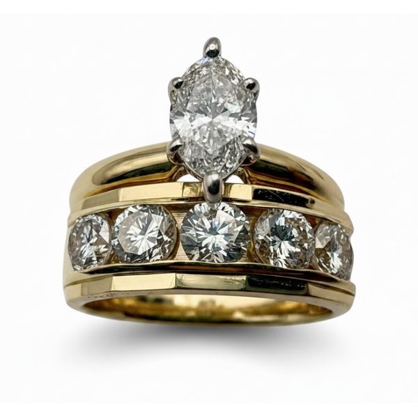 Estate 14 Karat Yellow Gold Diamond Wedding Set Forever Young Fine Jewelers St. George, UT