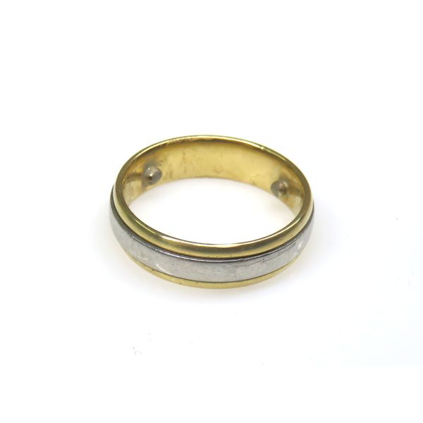 18 Karat Yellow Gold and Platinum Wedding Band Forever Young Fine Jewelers St. George, UT