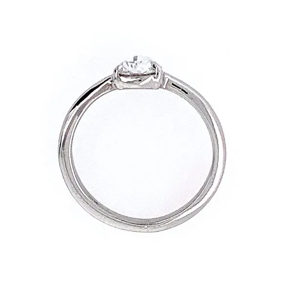 14KW Gold Engagement Ring with 0.55 Ct Rose Cut Diamond Image 5 Franzetti Jewelers Austin, TX