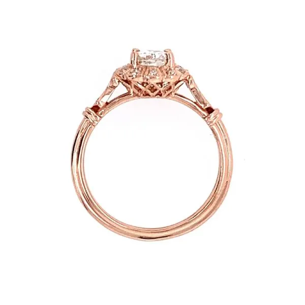 14KR Gold Engagement Ring with 0.49 Ct Round Diamond Image 5 Franzetti Jewelers Austin, TX