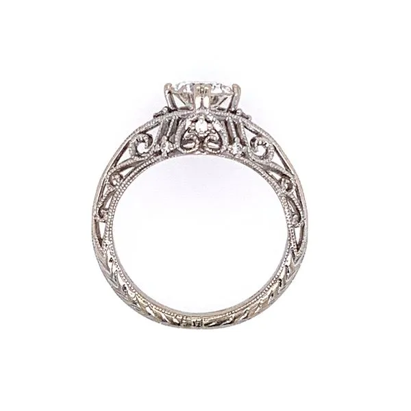 14KW Gold Engagement Ring with 0.75 Ct Round Natural Diamond Image 3 Franzetti Jewelers Austin, TX