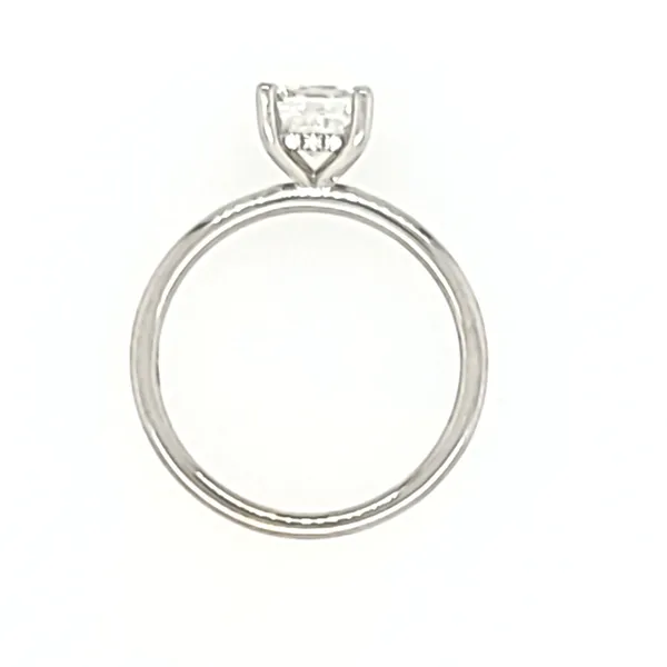 14KW Gold Engagement Ring with 0.97 Ct Princess Natural Diamond Image 4 Franzetti Jewelers Austin, TX