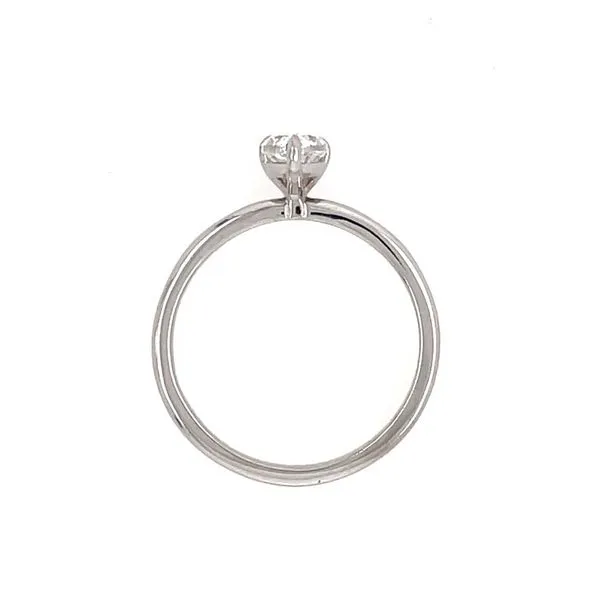 14KW Gold Engagement Ring with 0.63 Ct Pear Natural Diamond Image 5 Franzetti Jewelers Austin, TX