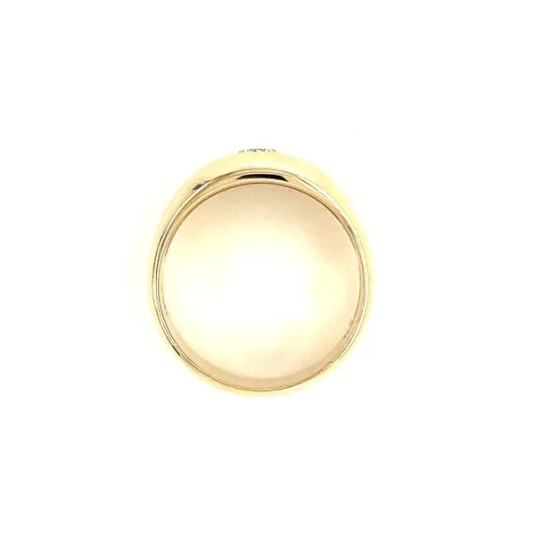 14KY Gold 9.5 mm Low Dome Engagement Ring with 0.45 Ct Emerald Diamond Image 5 Franzetti Jewelers Austin, TX