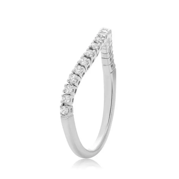 14KW Gold Diamond Halfway Flexible Band Image 2 Franzetti Jewelers Austin, TX