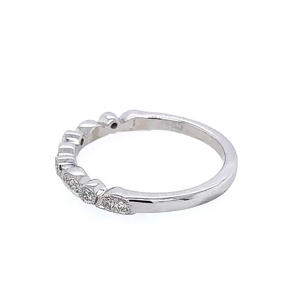 14KW Gold Diamond Band with Milgrain 0.15 CTW Image 2 Franzetti Jewelers Austin, TX