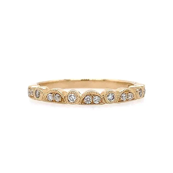 14KY Gold Diamond Band with Milgrain 0.15 CTW Franzetti Jewelers Austin, TX