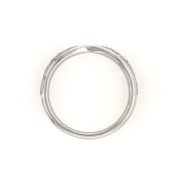 14KW Gold 1/5 CTW Diamond Pinched Contour Band Image 4 Franzetti Jewelers Austin, TX