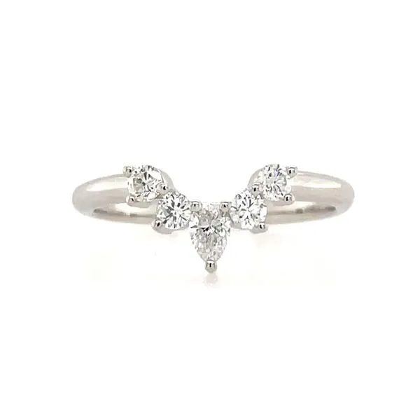 14KW Gold 1/3 CTW Diamond Tiara Contour Band Image 2 Franzetti Jewelers Austin, TX