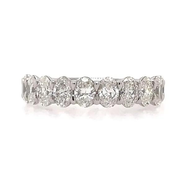 18KW Gold 1.60 CTW Oval Diamond Band Franzetti Jewelers Austin, TX