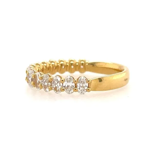18KY Gold 1.04 CTW Oval Diamond Band Image 3 Franzetti Jewelers Austin, TX