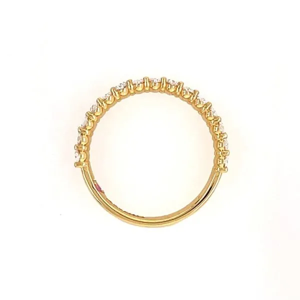 18KY Gold 1.04 CTW Oval Diamond Band Image 5 Franzetti Jewelers Austin, TX