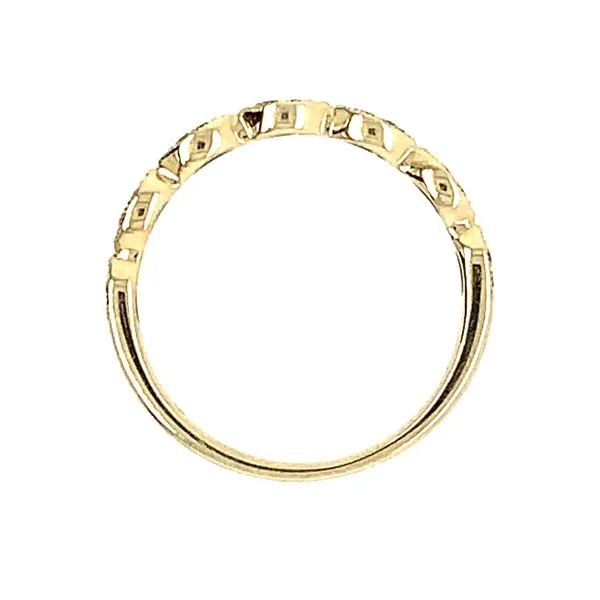 14KY Gold Diamond Band with Milgrain Image 3 Franzetti Jewelers Austin, TX