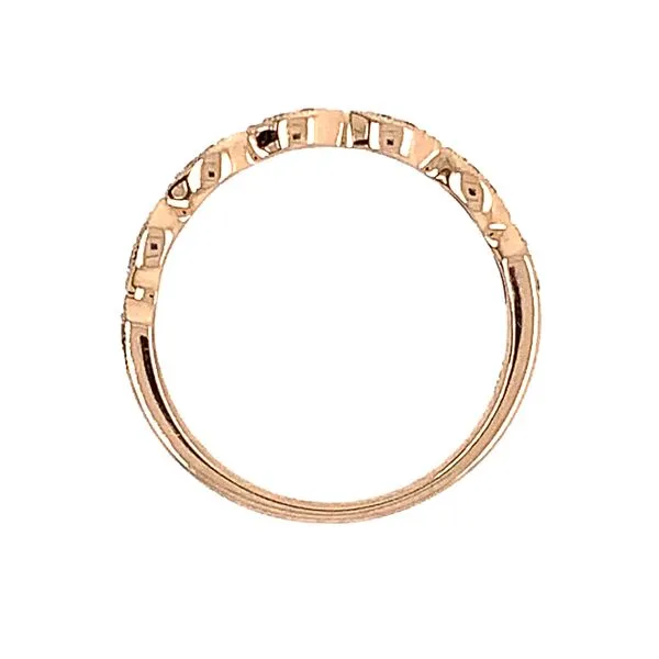 14KR Gold Diamond Band with Milgrain Image 3 Franzetti Jewelers Austin, TX