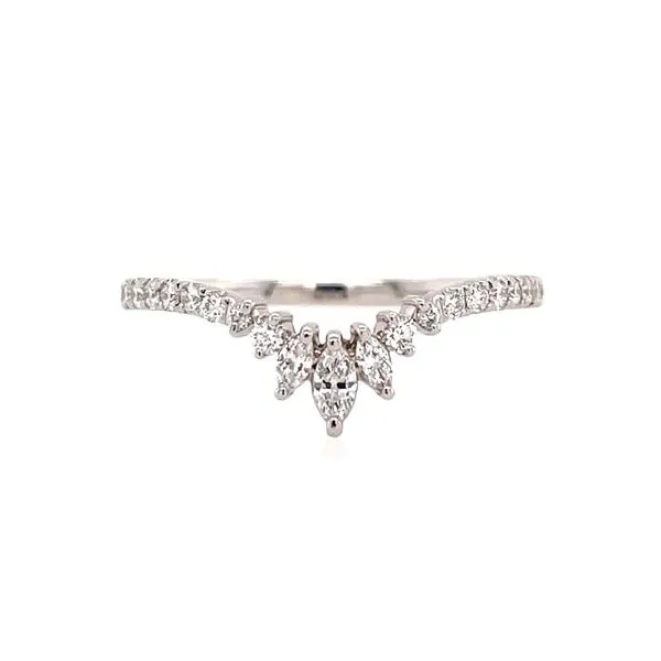 14KW Gold 0.29 CTW Diamond Tiara Contour Band Franzetti Jewelers Austin, TX