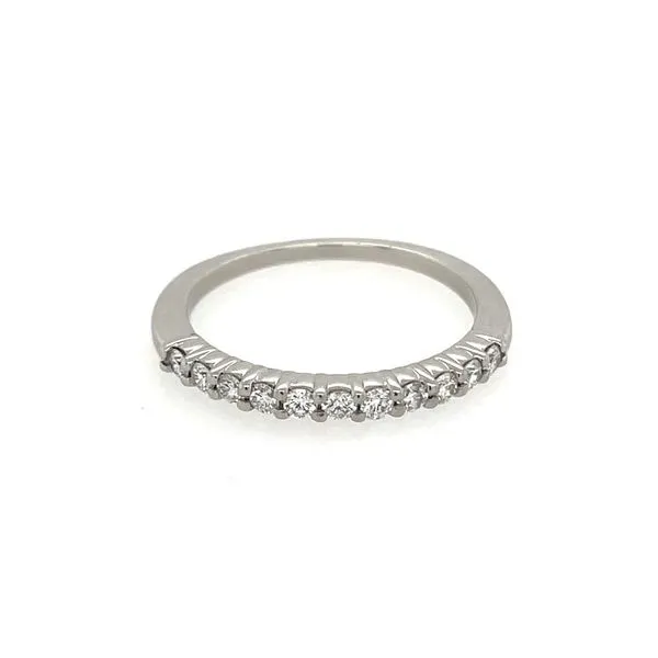 Platinum Shared Prong 11 Round Diamond Band 1/3 CTW Image 2 Franzetti Jewelers Austin, TX