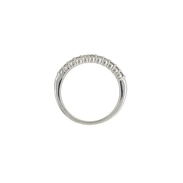 Platinum Shared Prong 11 Round Diamond Band 1/3 CTW Image 3 Franzetti Jewelers Austin, TX