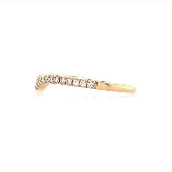 14K Yellow Gold 1/5 CTW Diamond Chevron Band Image 3 Franzetti Jewelers Austin, TX