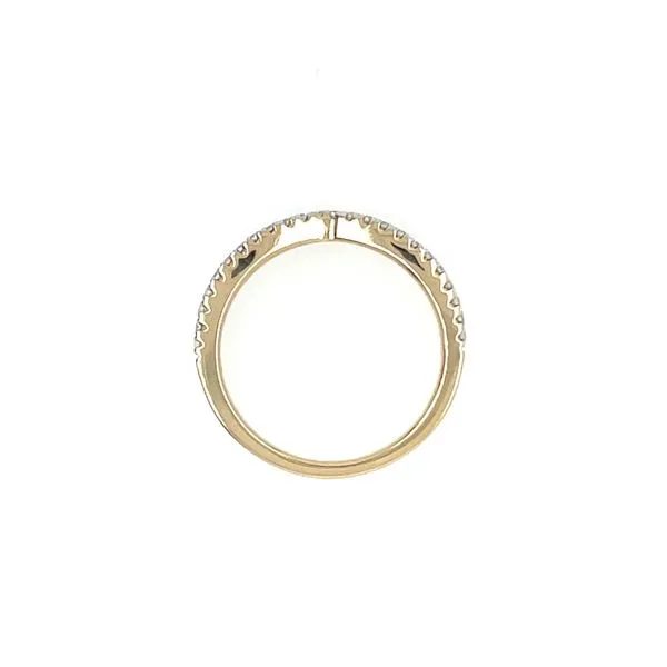 14K Yellow Gold 1/5 CTW Diamond Chevron Band Image 4 Franzetti Jewelers Austin, TX