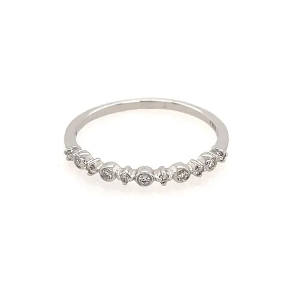 14KW Gold 1/10 CTW Diamond Wedding Band Image 4 Franzetti Jewelers Austin, TX