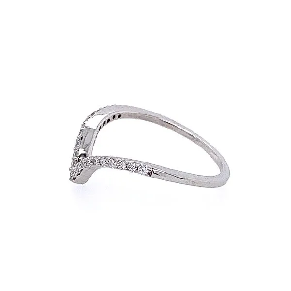 14KW Gold 1/6 CTW Diamond V Chevron Band Image 3 Franzetti Jewelers Austin, TX