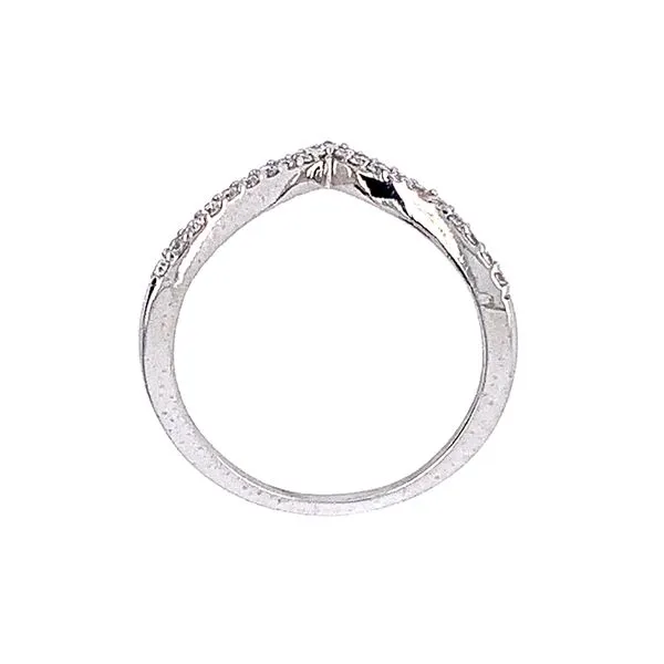 14KW Gold 1/6 CTW Diamond V Chevron Band Image 5 Franzetti Jewelers Austin, TX