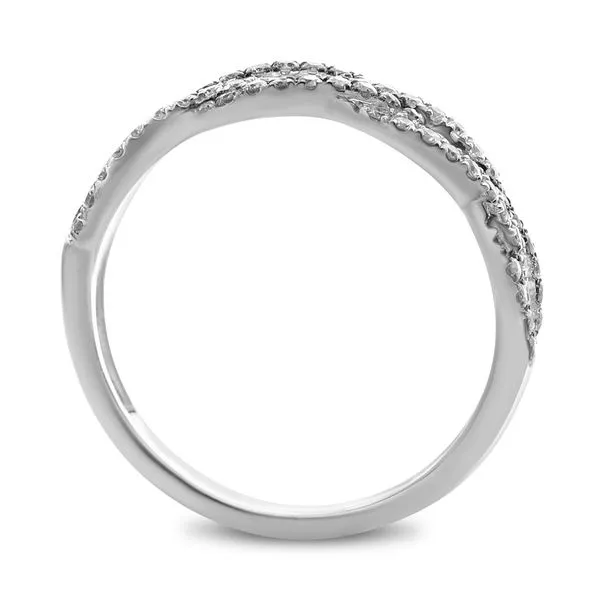 14KW Gold Champagne Diamond Twist Band Image 3 Franzetti Jewelers Austin, TX