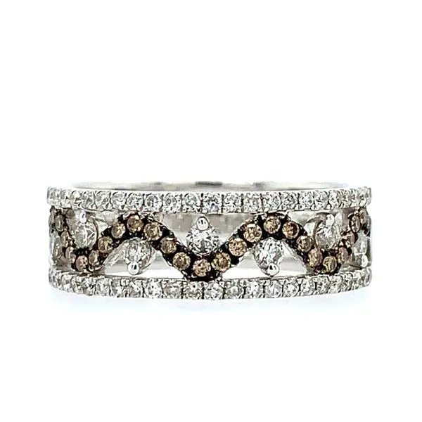 14KW Gold Champagne Diamond 6.2 mm Band Franzetti Jewelers Austin, TX