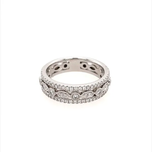14KW Gold Halfway Diamond Anniversary Ring Image 2 Franzetti Jewelers Austin, TX