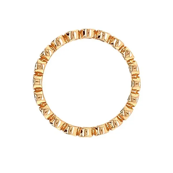 18KR Gold Bezel Set Diamond Eternity Band 0.49 CTW Image 3 Franzetti Jewelers Austin, TX