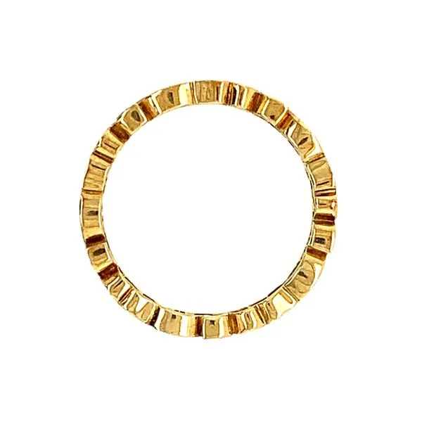 18KY Gold Sculptural Diamond Band Image 4 Franzetti Jewelers Austin, TX