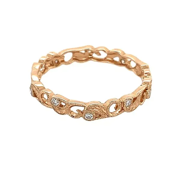 18KR Gold Sculptural 1/10 CTW Diamond Band Image 3 Franzetti Jewelers Austin, TX