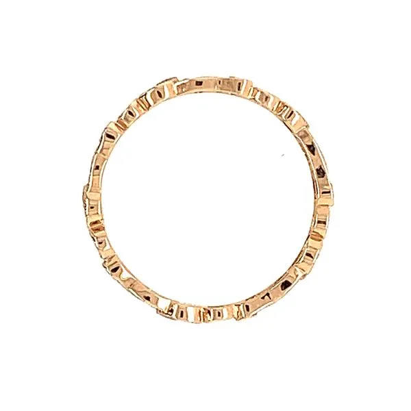 18KR Gold Sculptural 1/10 CTW Diamond Band Image 4 Franzetti Jewelers Austin, TX
