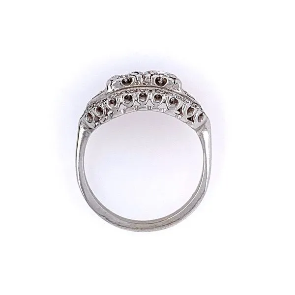 Estate: 14KW Gold Old European Cut 2 Diamond Ring with Diamonds Image 4 Franzetti Jewelers Austin, TX