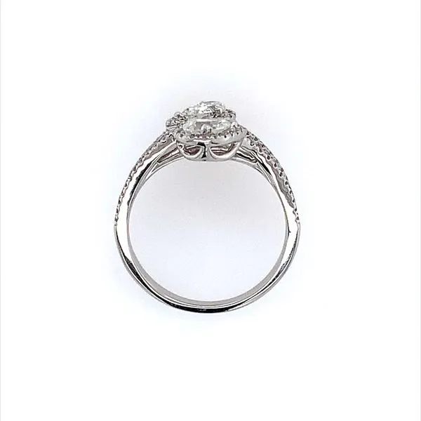 14KW Gold Two Pear Cut Diamond Ring with Diamonds Image 4 Franzetti Jewelers Austin, TX