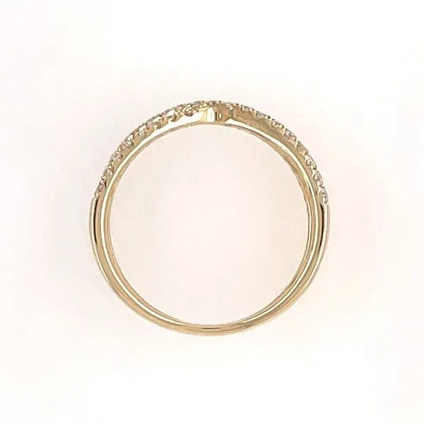 14KY Gold Diamond X Ring Image 4 Franzetti Jewelers Austin, TX