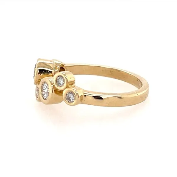 14KY Gold 7 Diamond Bezel Set Ring 0.70 CTW Image 4 Franzetti Jewelers Austin, TX