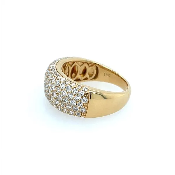 18KY Gold 7 Row Pavé Diamond Ring 1.76 CTW Image 3 Franzetti Jewelers Austin, TX