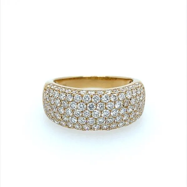 18KY Gold 7 Row Pavé Diamond Ring 1.76 CTW Franzetti Jewelers Austin, TX