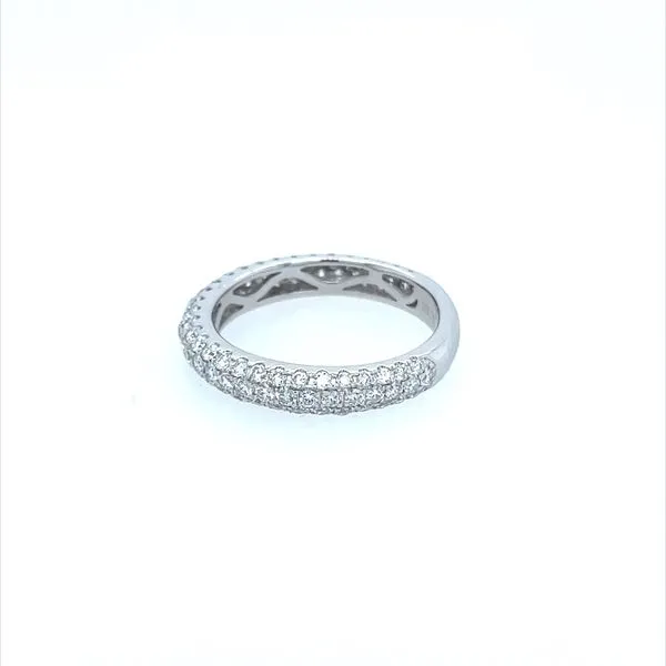 18KW Gold 3 Row Pavé Diamond Ring 1.12 CTW Image 3 Franzetti Jewelers Austin, TX