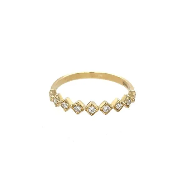 Estate:  14K Yellow Gold 9 Diamond Band Image 2 Franzetti Jewelers Austin, TX