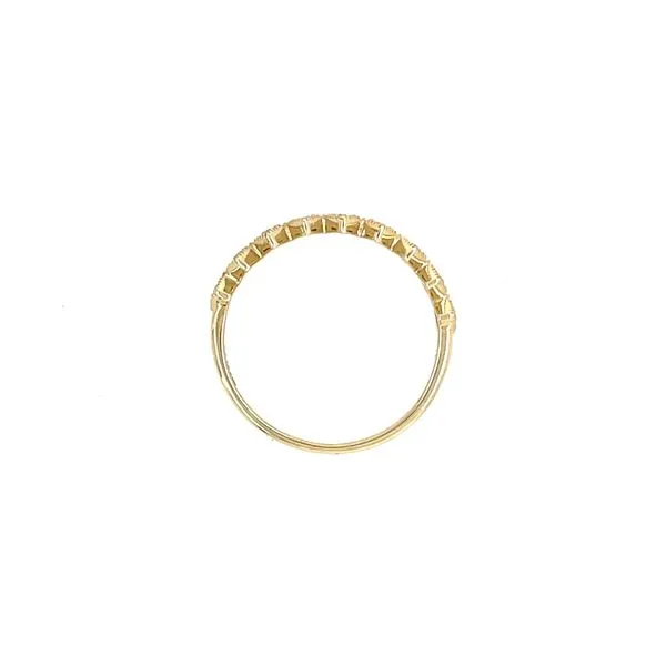 Estate:  14K Yellow Gold 9 Diamond Band Image 3 Franzetti Jewelers Austin, TX